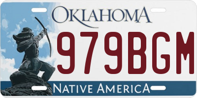 OK license plate 979BGM