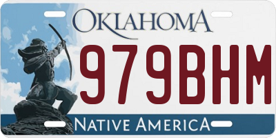 OK license plate 979BHM