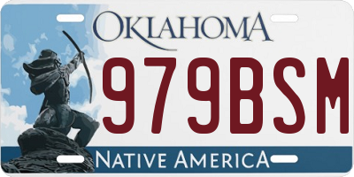OK license plate 979BSM