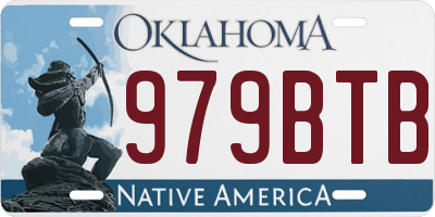 OK license plate 979BTB