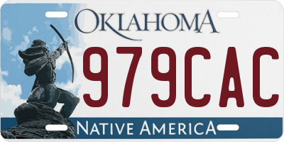 OK license plate 979CAC