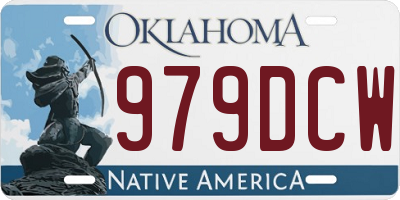 OK license plate 979DCW