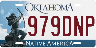 OK license plate 979DNP
