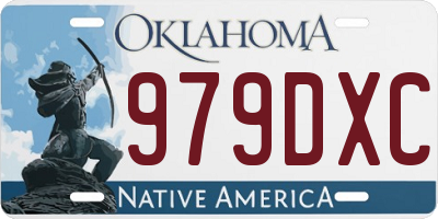 OK license plate 979DXC