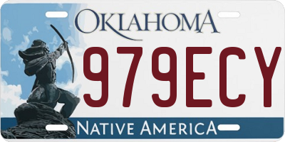 OK license plate 979ECY