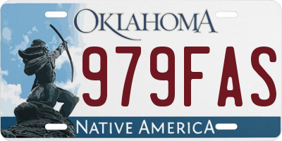 OK license plate 979FAS