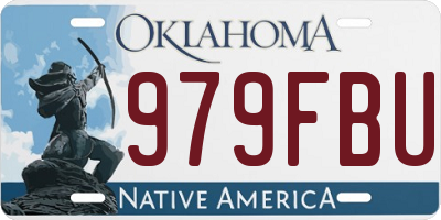OK license plate 979FBU