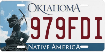 OK license plate 979FDI