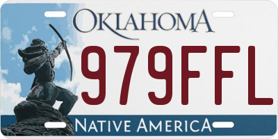 OK license plate 979FFL