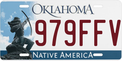 OK license plate 979FFV