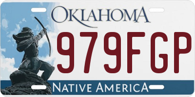 OK license plate 979FGP