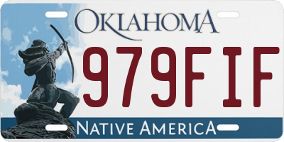 OK license plate 979FIF