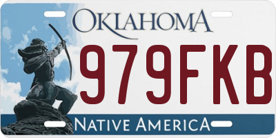 OK license plate 979FKB