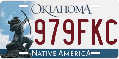OK license plate 979FKC