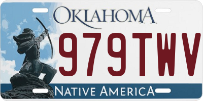 OK license plate 979TWV