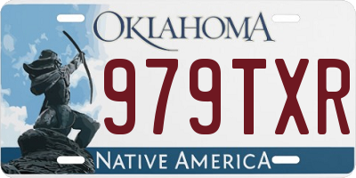 OK license plate 979TXR
