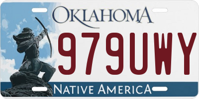 OK license plate 979UWY