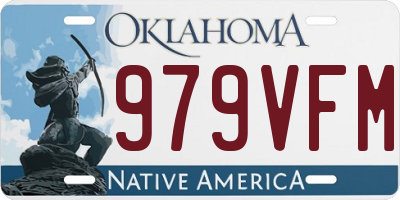 OK license plate 979VFM