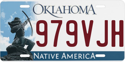 OK license plate 979VJH