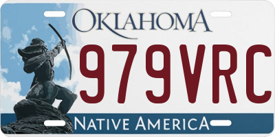 OK license plate 979VRC
