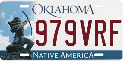 OK license plate 979VRF