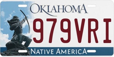 OK license plate 979VRI
