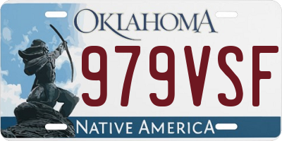 OK license plate 979VSF