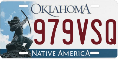 OK license plate 979VSQ