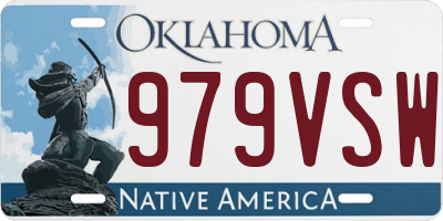 OK license plate 979VSW