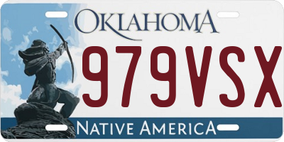 OK license plate 979VSX