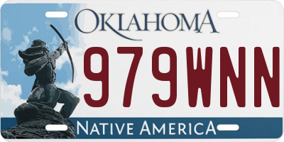 OK license plate 979WNN