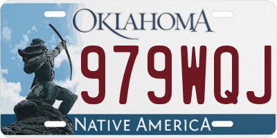OK license plate 979WQJ