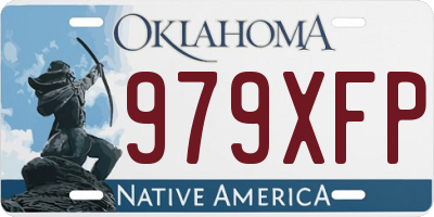 OK license plate 979XFP