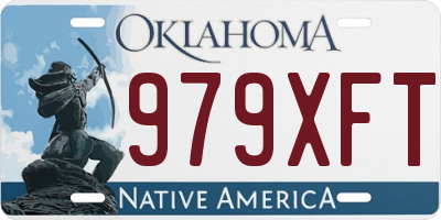 OK license plate 979XFT