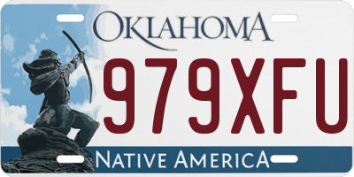 OK license plate 979XFU