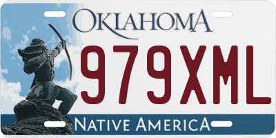 OK license plate 979XML