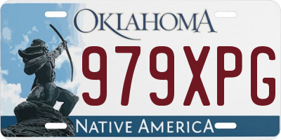 OK license plate 979XPG