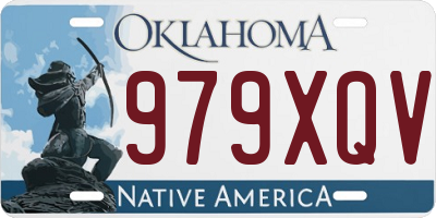 OK license plate 979XQV