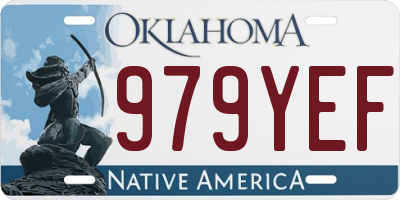 OK license plate 979YEF