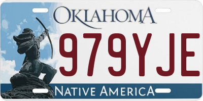 OK license plate 979YJE