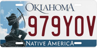 OK license plate 979YOV