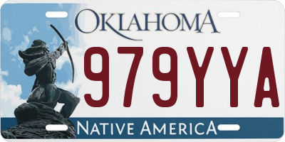 OK license plate 979YYA