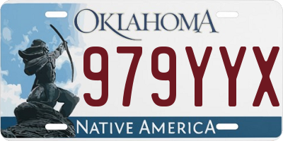OK license plate 979YYX