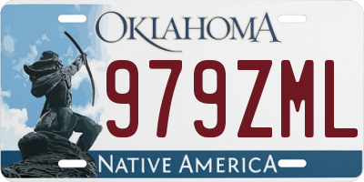 OK license plate 979ZML