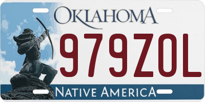 OK license plate 979ZOL