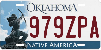 OK license plate 979ZPA
