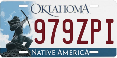 OK license plate 979ZPI