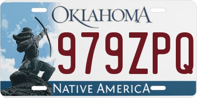 OK license plate 979ZPQ