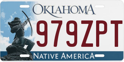 OK license plate 979ZPT