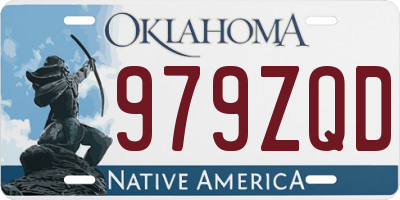 OK license plate 979ZQD